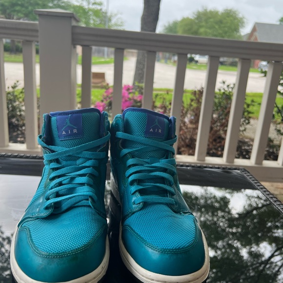 Nike Air Jordan 1 Phat Basketball Shoe Mens SZ 12 364770-401 Charlotte Hornets - Picture 3 of 8